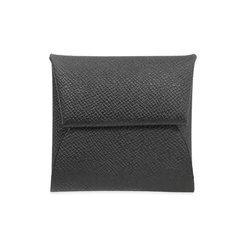 Hermes Bastia Coin Case Veau Epsom "Noir/Silver"