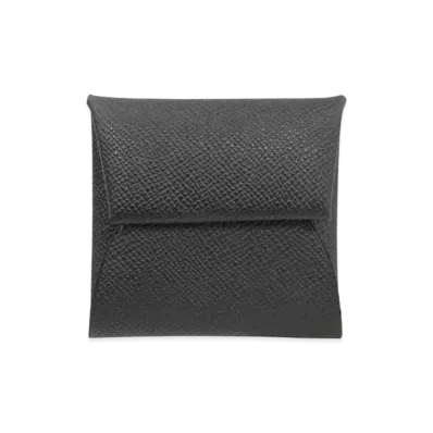 Hermes Bastia Coin Case Veau Epsom "Noir/Silver"