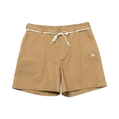 NEW ERA Chino Shorts Shoelace Belt "Khaki"