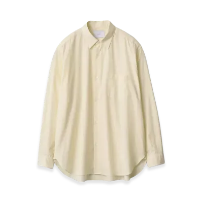 ssstein Pima Cotton Oversized Regular Collar Shirt "Yellow"