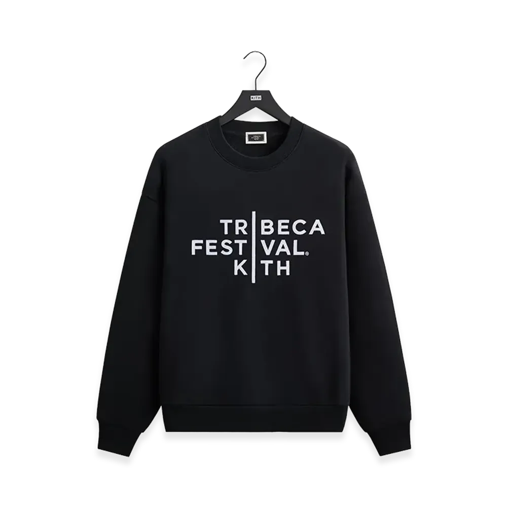 Kith x Tribeca Festival Logo Lockup Nelson Crewneck "Black"