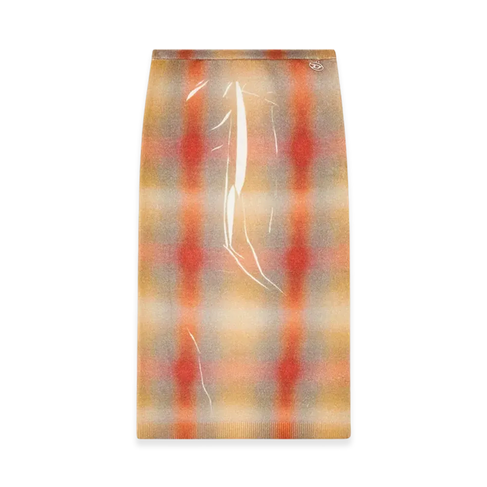 Diesel M-Cherie-A Knit Skirt "Beige/Orange"