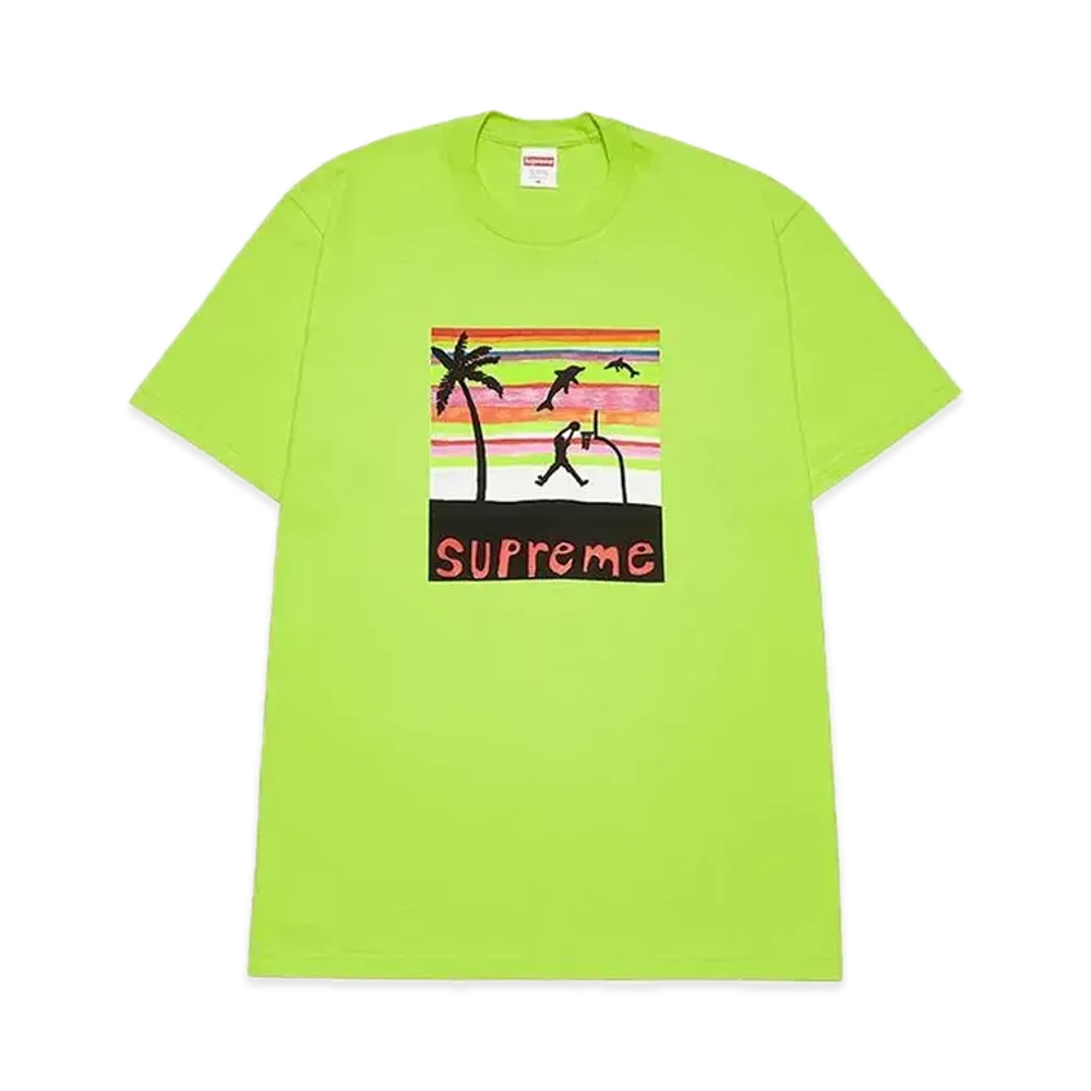 シュプリーム ダンク Tシャツ "ブライト グリーン"