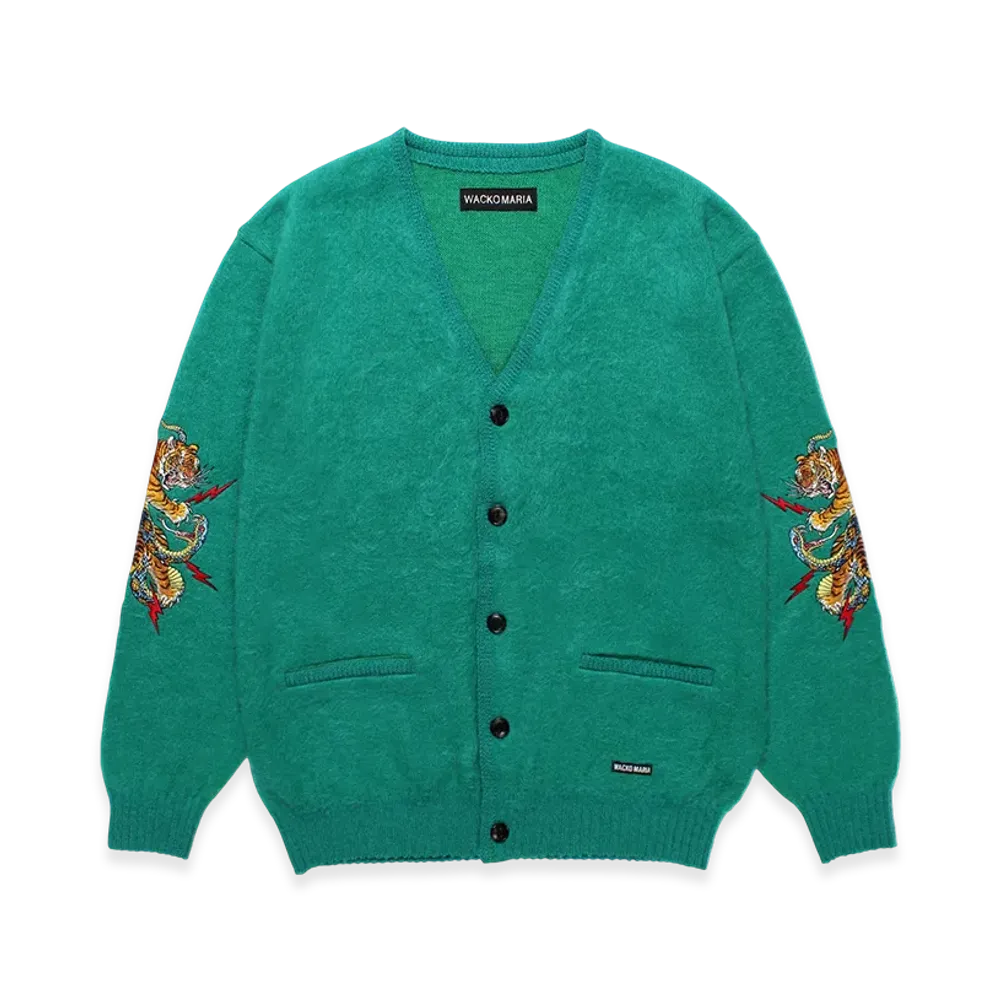 WACKO MARIA x Tim Lehi / Mohair Knit Cardigan "Green"