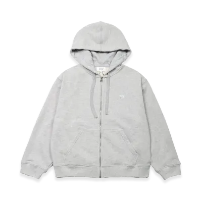 Maison Kitsune Women's Baby Fox Full Zip Sweatshirt Hoodie "Gray"