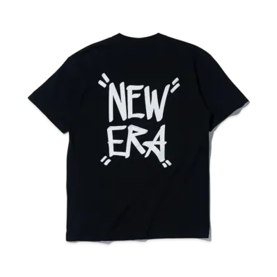 NEW ERA STORE LIMITED Short Sleeve Cotton T-shirt Tagging Regular Fit "Black"