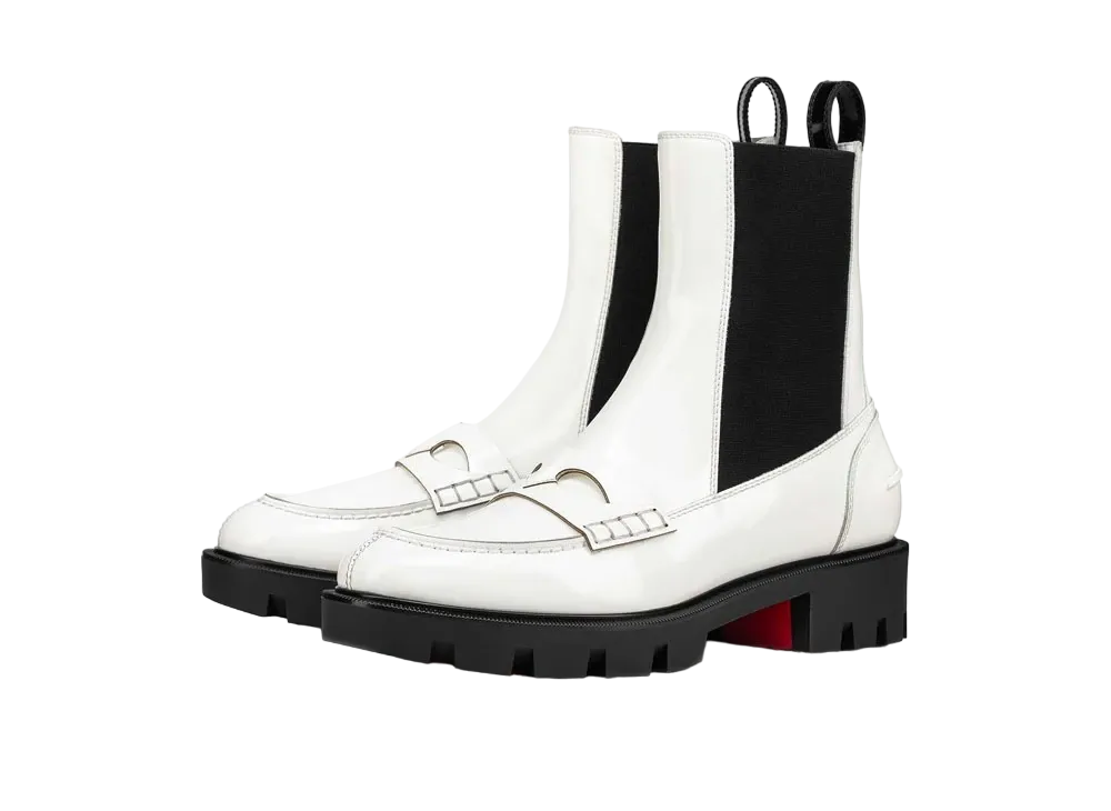 Christian Louboutin Montezu Lug "Bianco(White)/Black"