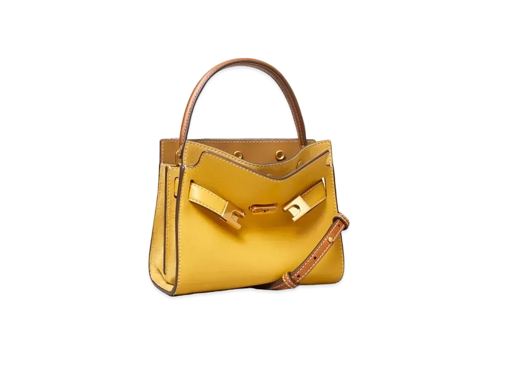 TORY BURCH Lee Radziwill Petit Double Bag "Glazed Pineapple"