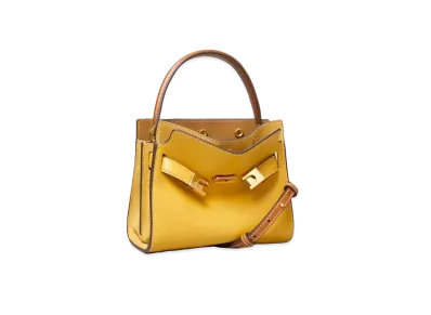 TORY BURCH Lee Radziwill Petit Double Bag "Glazed Pineapple"