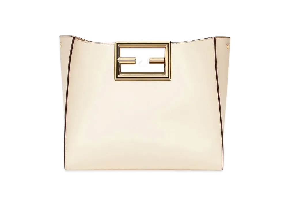 FENDI Way Medium Leather Bag "White"
