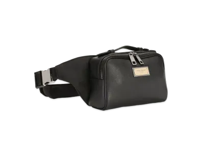 Dolce&Gabbana Waist Pouch Grain Calfskin "Black"