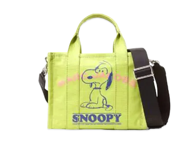 Marc Jacobs Peanuts X Marc Jacobs The Snoopy Mini Tote Bag "Lime"