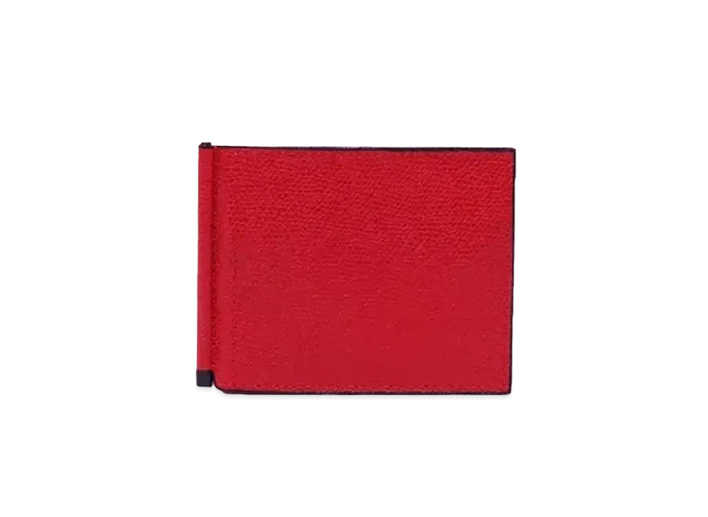 Valextra Money Clip "Red"