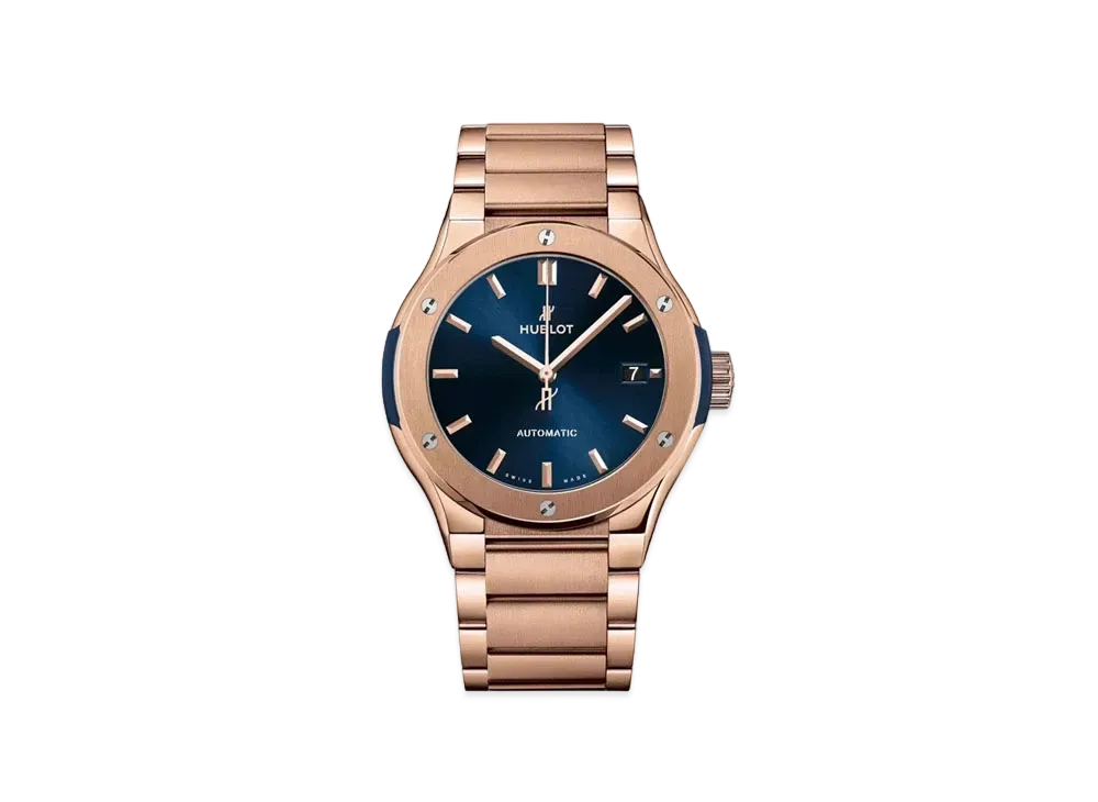 HUBLOT Classic Fusion Blue King Gold Bracelet 33mm
