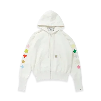 Perfect ribs x HAROSHI Zip Hoodie "White"