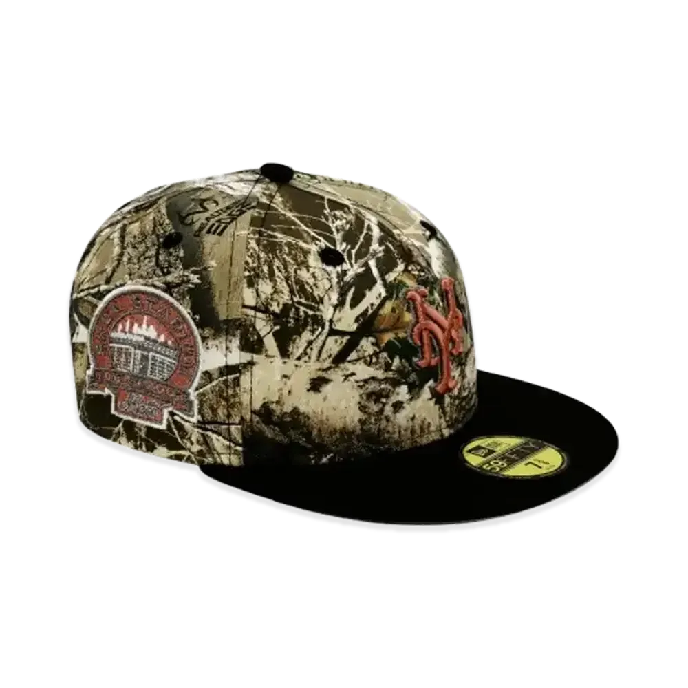 NEW ERA x THE CAP 59Fifty Black Real Tree New York Mets "Tree Camo/Black"