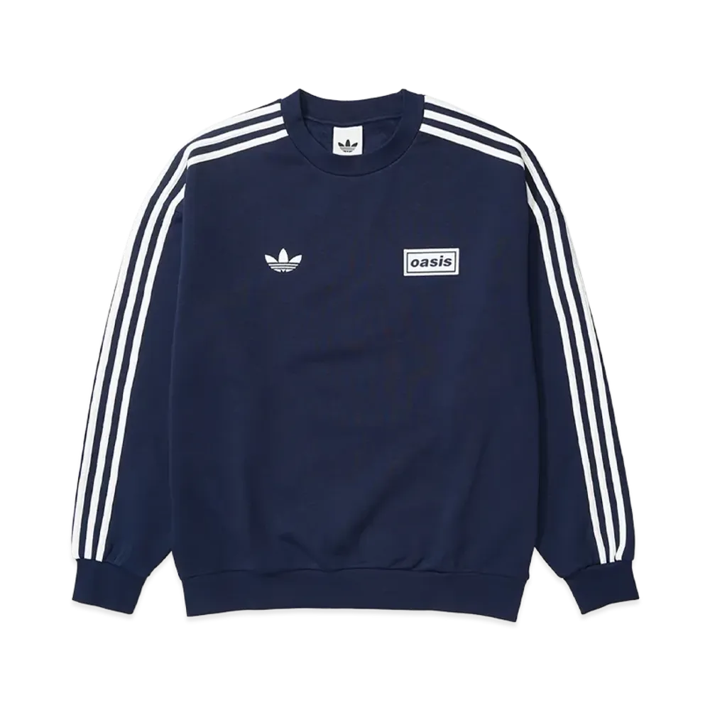 adidas x Oasis Tour Oversized Crew "Night Indigo"