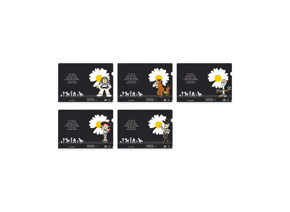PEACEMINUSONE x Toy Story THE FIRST FAN L Holder Set Of 5 "Black" / G-DRAGON