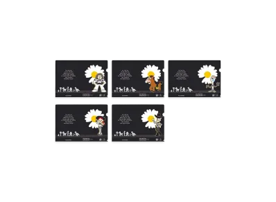 PEACEMINUSONE x Toy Story THE FIRST FAN L Holder Set Of 5 "Black" / G-DRAGON