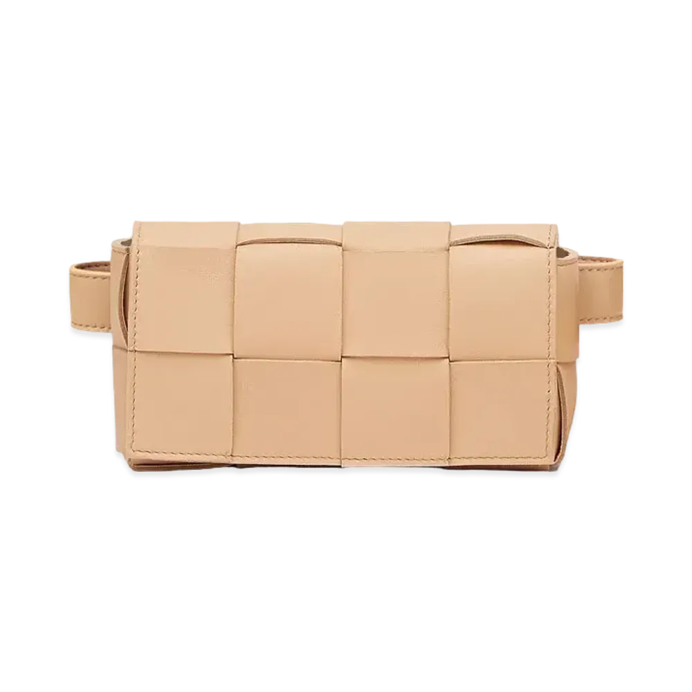 Bottega Veneta Cassette Waist Bag "Almond"