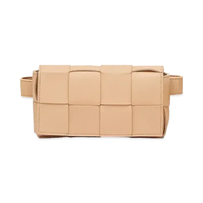 Bottega Veneta Cassette Waist Bag "Almond"