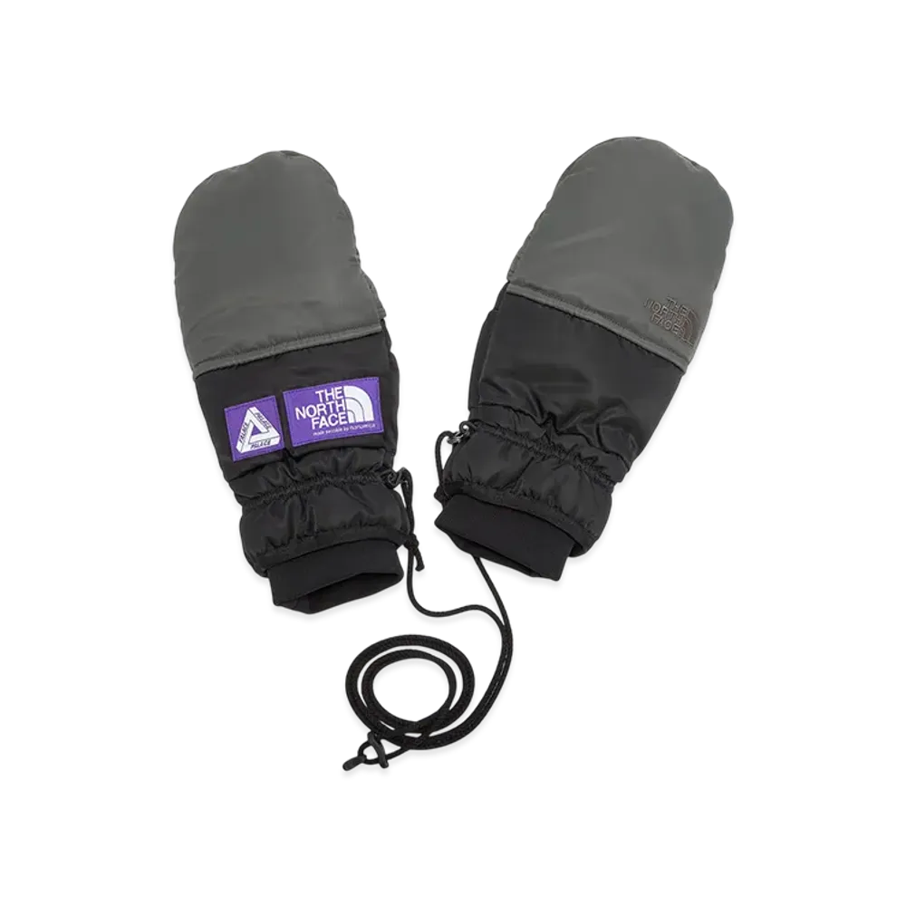 PALACE x The North Face Purple Label WINDSTOPPER Field Down Glove "Asphalt Gray"