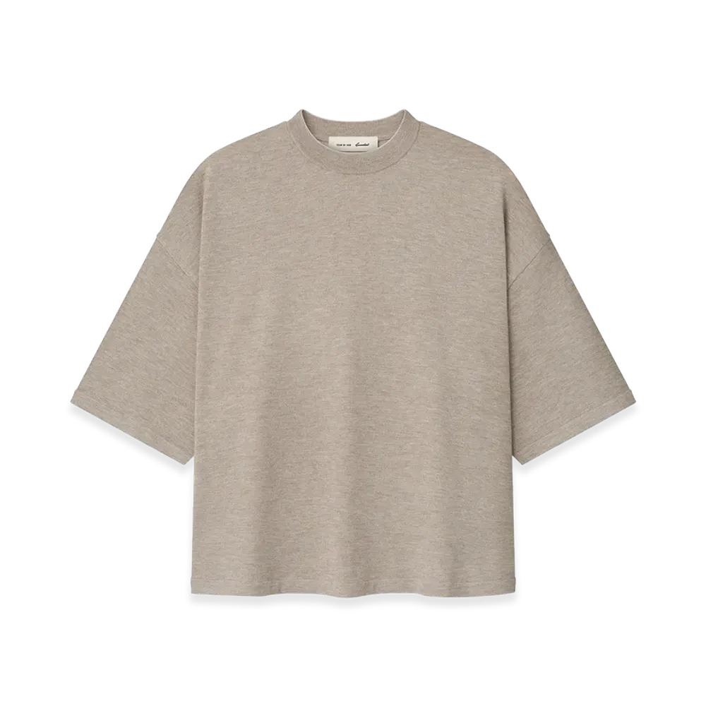 FEAR OF GOD ESSENTIALS Soft Knit Tee "Seal Heather"