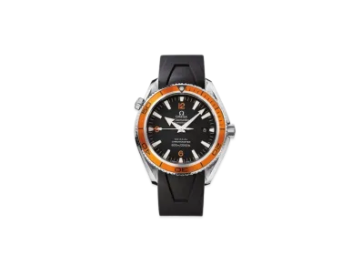 OMEGA Seamaster Planet Ocean 600M Rubber Strap 42MM "Stainless Steel/Black" 2909.50.91