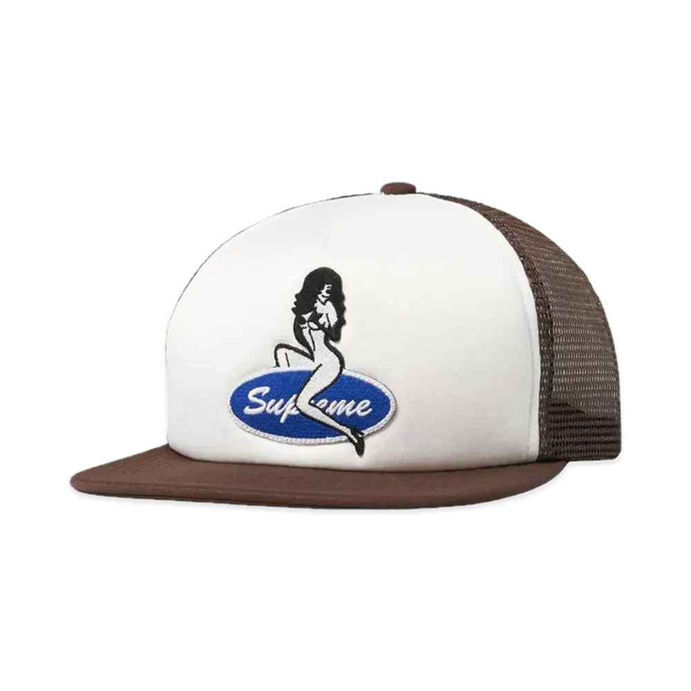 Supreme Pin Up Mesh Back 5-Panel "Brown"