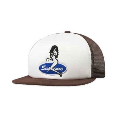 Supreme Pin Up Mesh Back 5-Panel "Brown"
