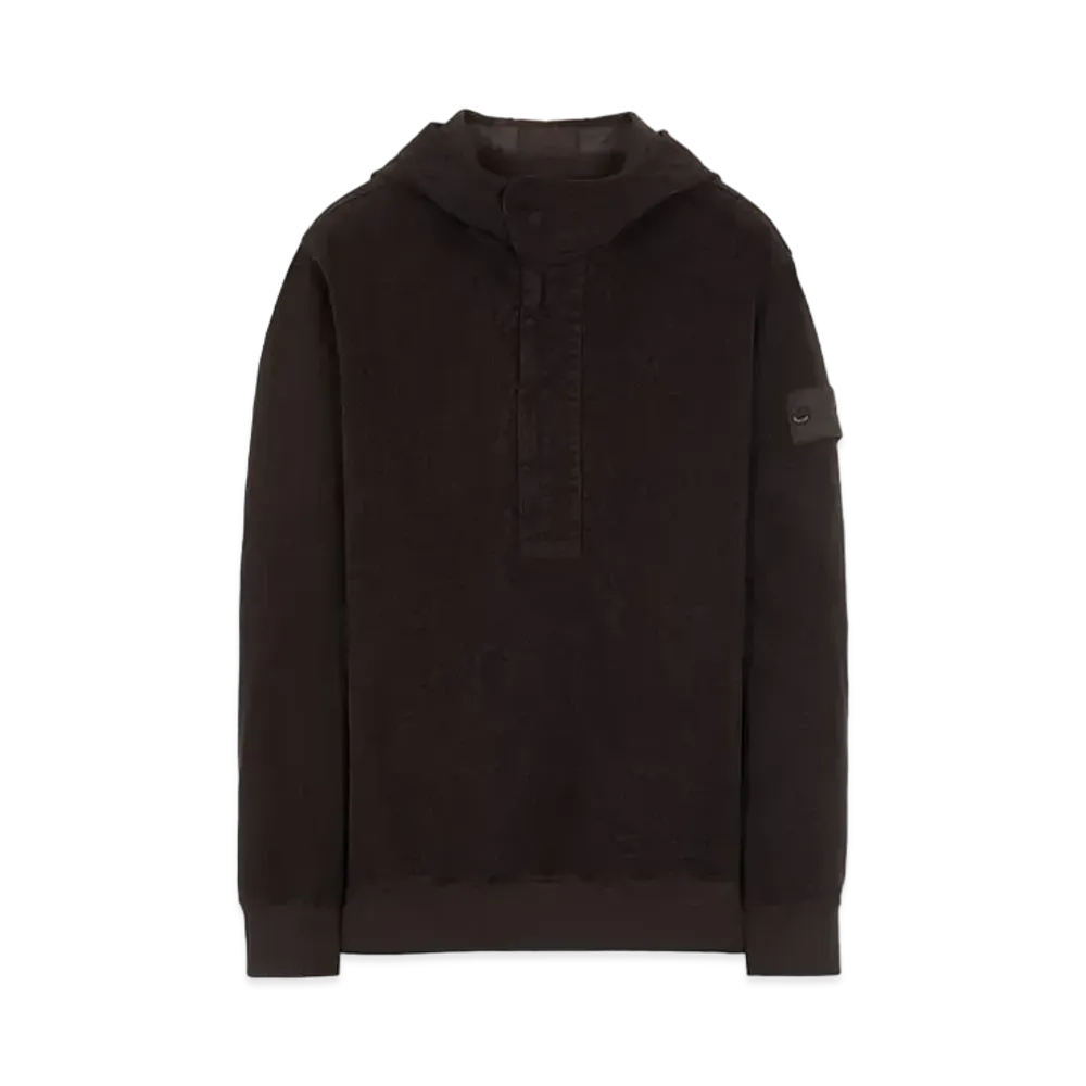 Stone Island 667F3 COTTON NYLON MOLESKIN-TC_GHOST PIECE "Dark Brown"