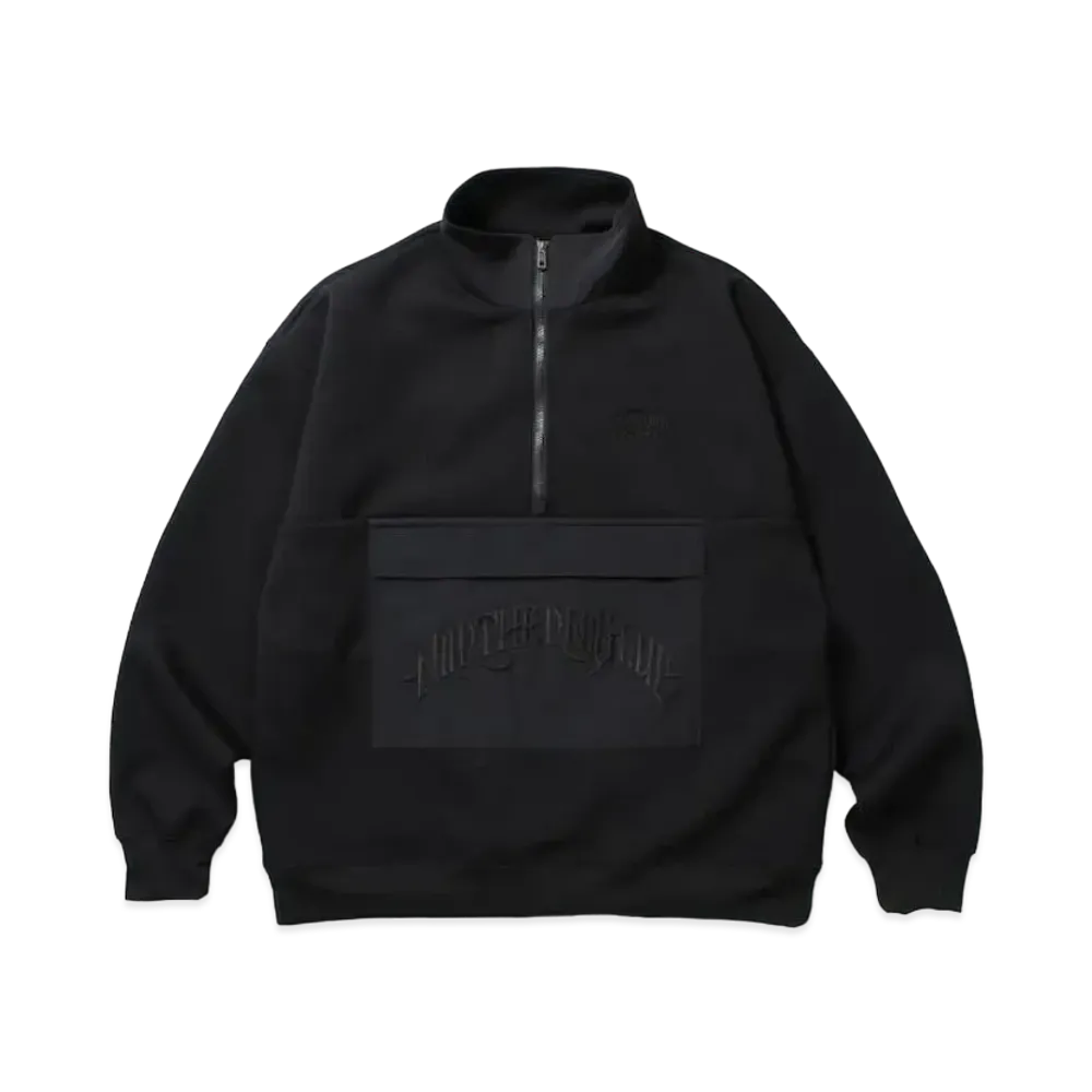APHRODITEGANG Northern Blue Half Zip Track Jacket "Black"