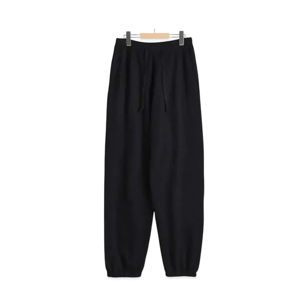 COMOLI Cashmere Knit Pants "Navy"