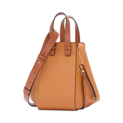 LOEWE Small Hammock Bag In Soft Grained Calfskin "Light Caramel"