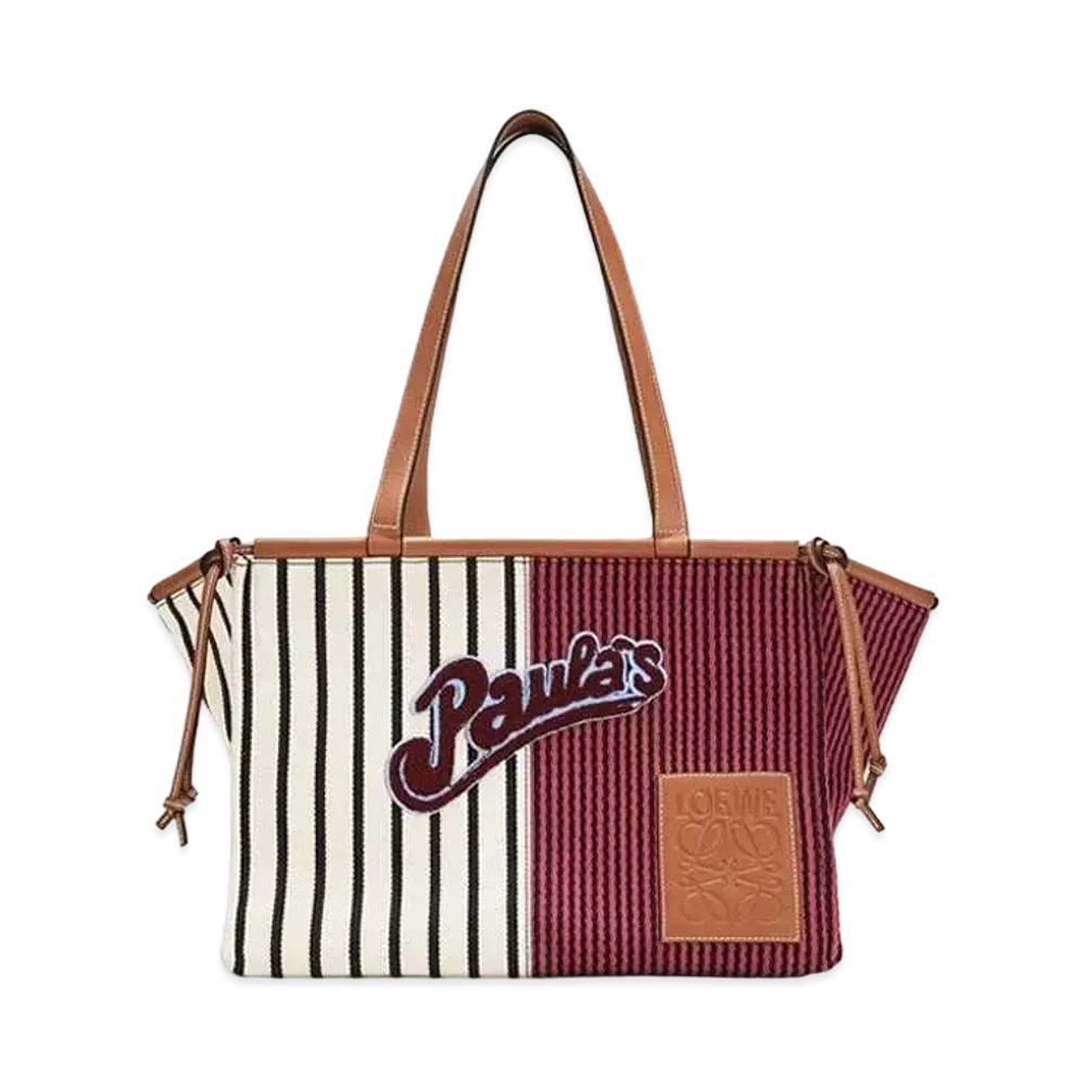 LOEWE Parause Striped Cushion Tote