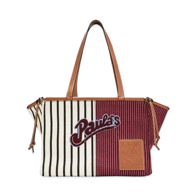 LOEWE Parause Striped Cushion Tote