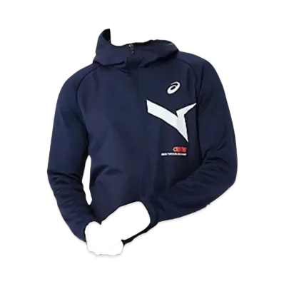 Asics Aim-Trg Hybrid Fleece Full Zip Hoodie "Midnight"