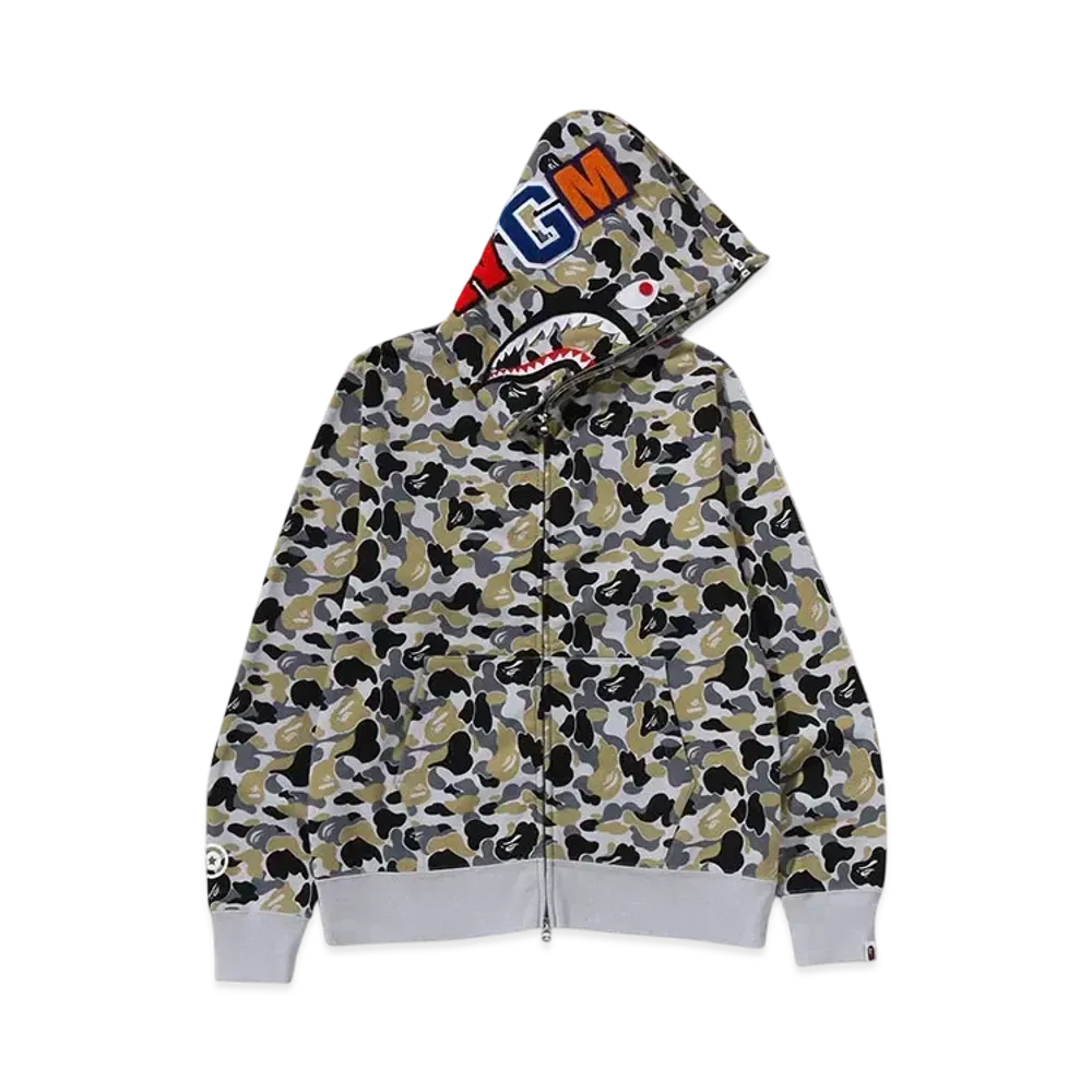 A BATHING APE Separate Shark Full Zip Hoodie "Green"
