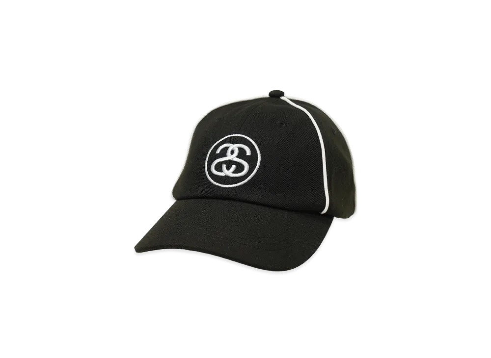 Stussy Low Profile Contrast Piping Snapback "Black"