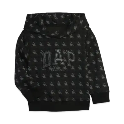GAP DAP Logo Hoodie Toddler "Hound's Tooth Grey"