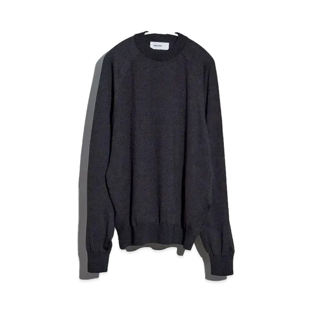 Everyone High Gauge Knit Sweater "Charcoar"