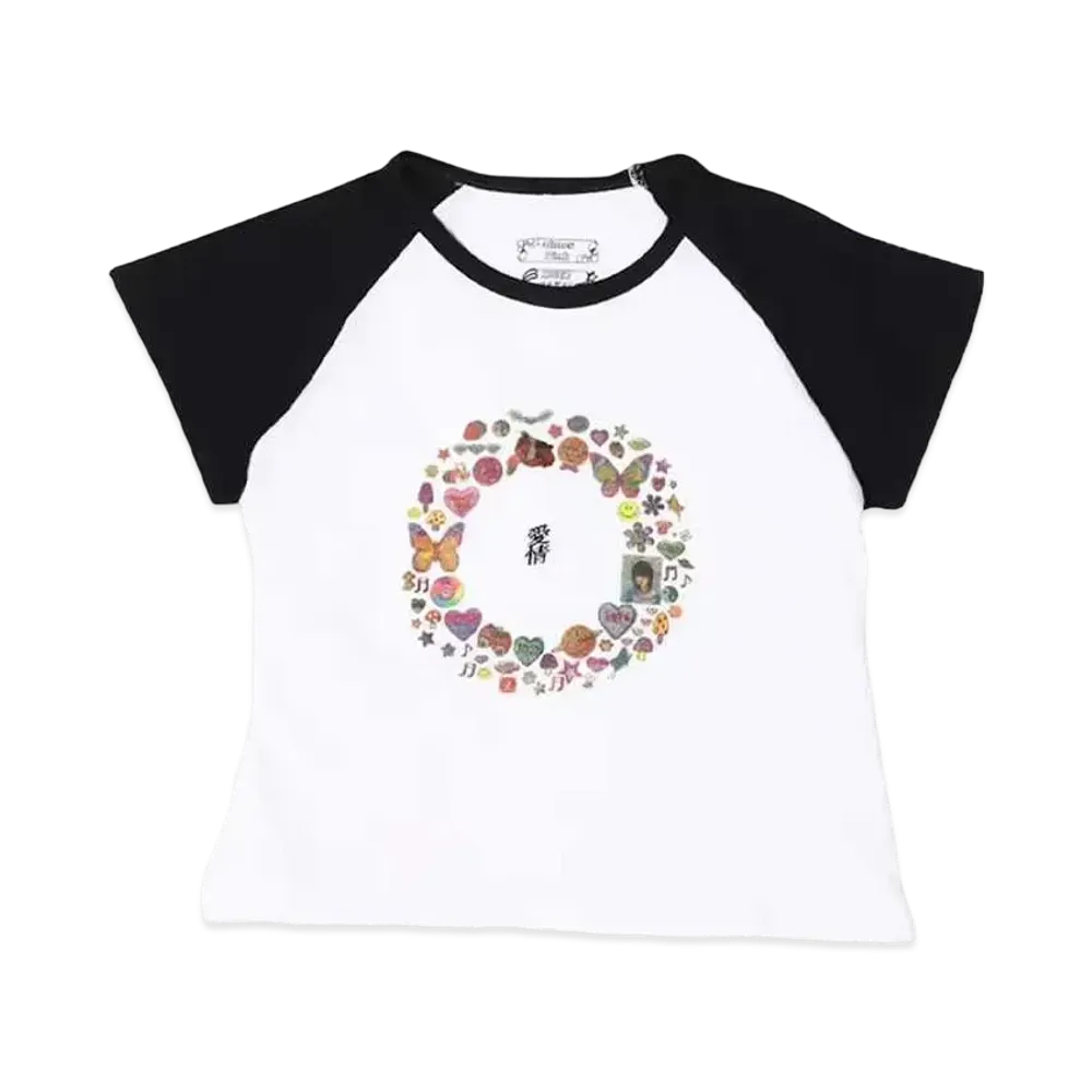 atmos pink x Sakai Ibuki Collaboration Raglan Tee "Black"