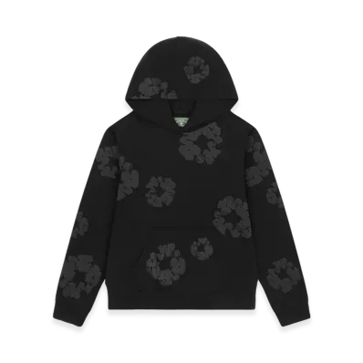 DENIM TEARS Mono Wreath Hoodie "Black"