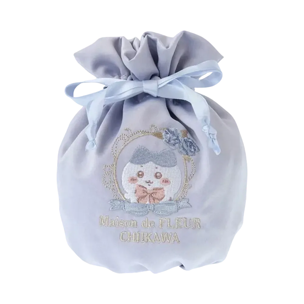 BANDAI -Chiikawa- Chiikawa Maison De Fleur Embroidery Drawstring (Hachiware)