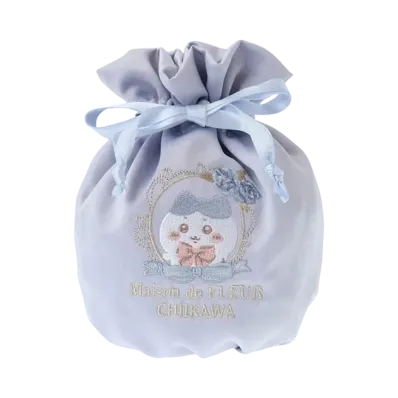 BANDAI -Chiikawa- Chiikawa Maison De Fleur Embroidery Drawstring (Hachiware)