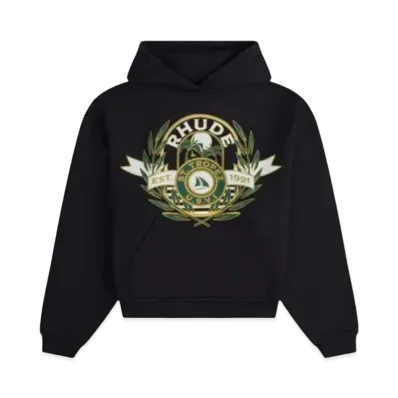 RHUDE St.Tropez Yacht Crest Hoodie "Black"