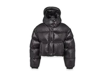 PRADA Re-Nylon Convertible Cropped Down Jacket "Black"