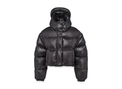PRADA Women's Re-Nylon Convertible Cropped Down Jacket "Black"