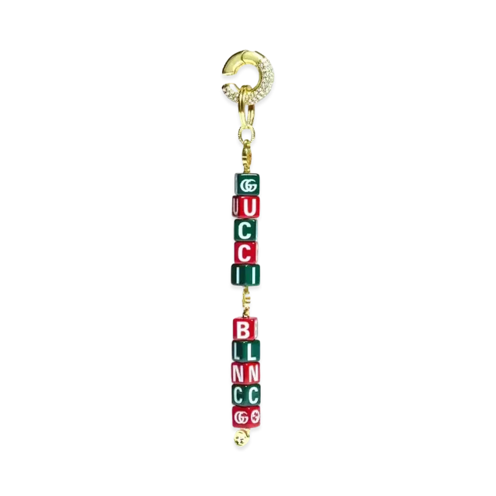 GUCCI x BALENCIAGA The Hacker Symbol Single Earrings "Multi"