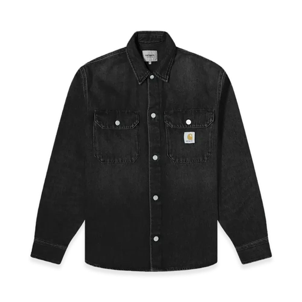 Carhartt WIP Harvey Shirt Jacket "Black Dark Used Wash"